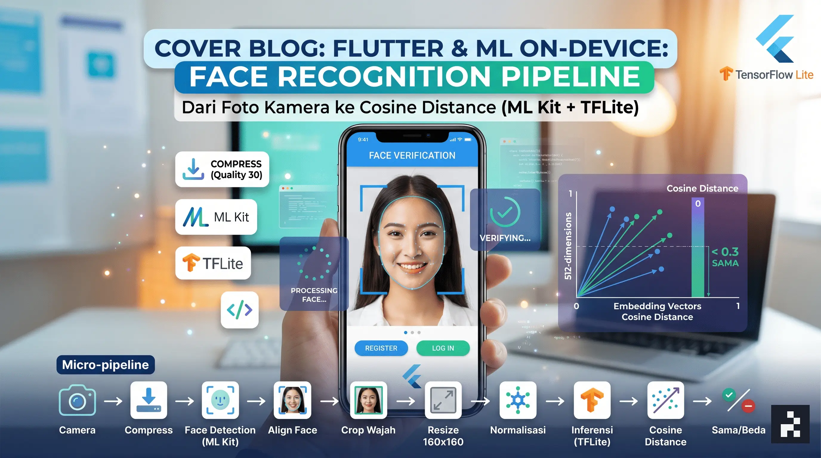 Face Recognition di Flutter Implementasi Face Detection, Crop, dan TFLite Inference di Flutter